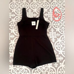 Black mini romper
